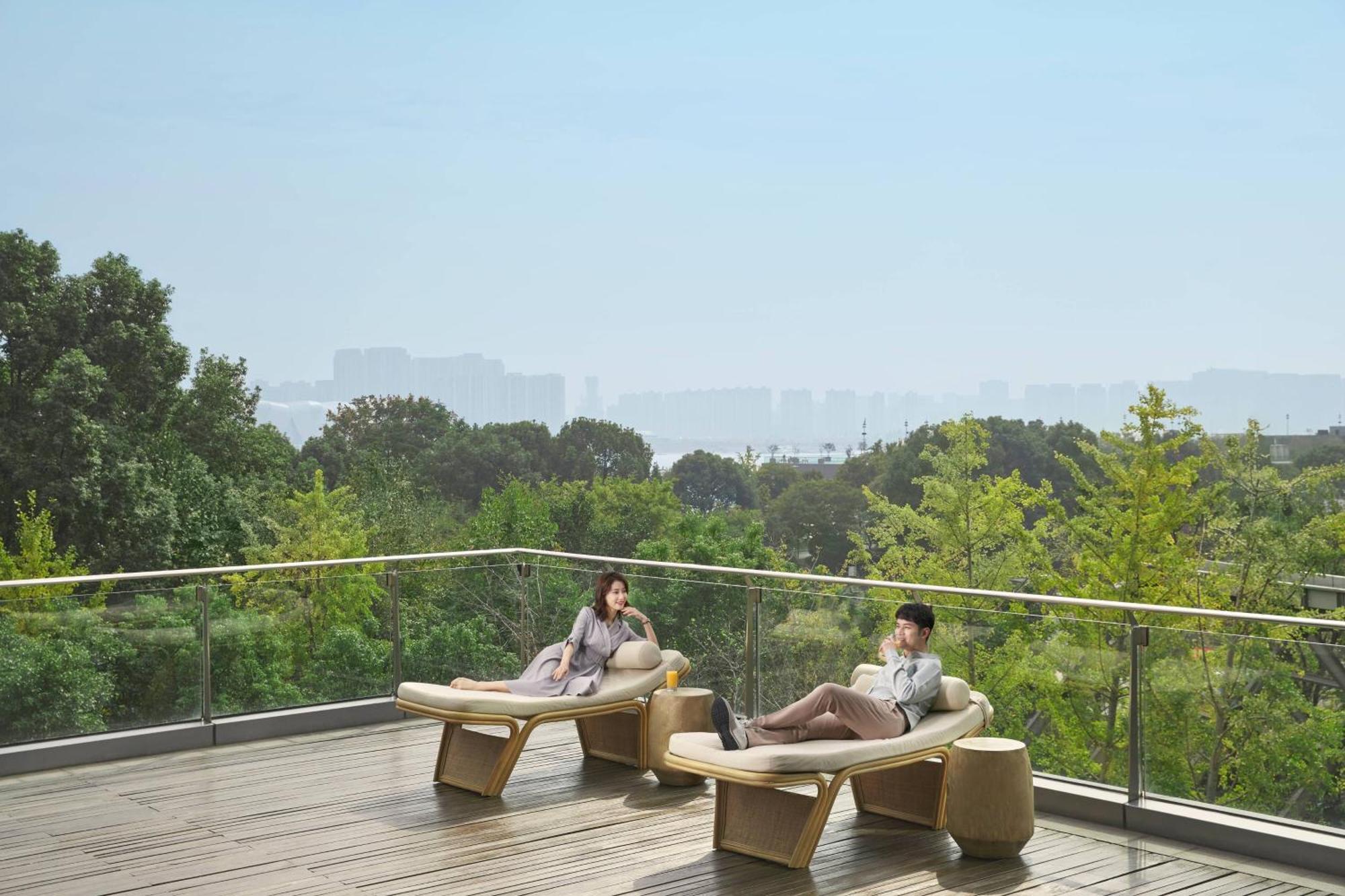 Hangzhou Marriott Hotel Qianjiang Dış mekan fotoğraf