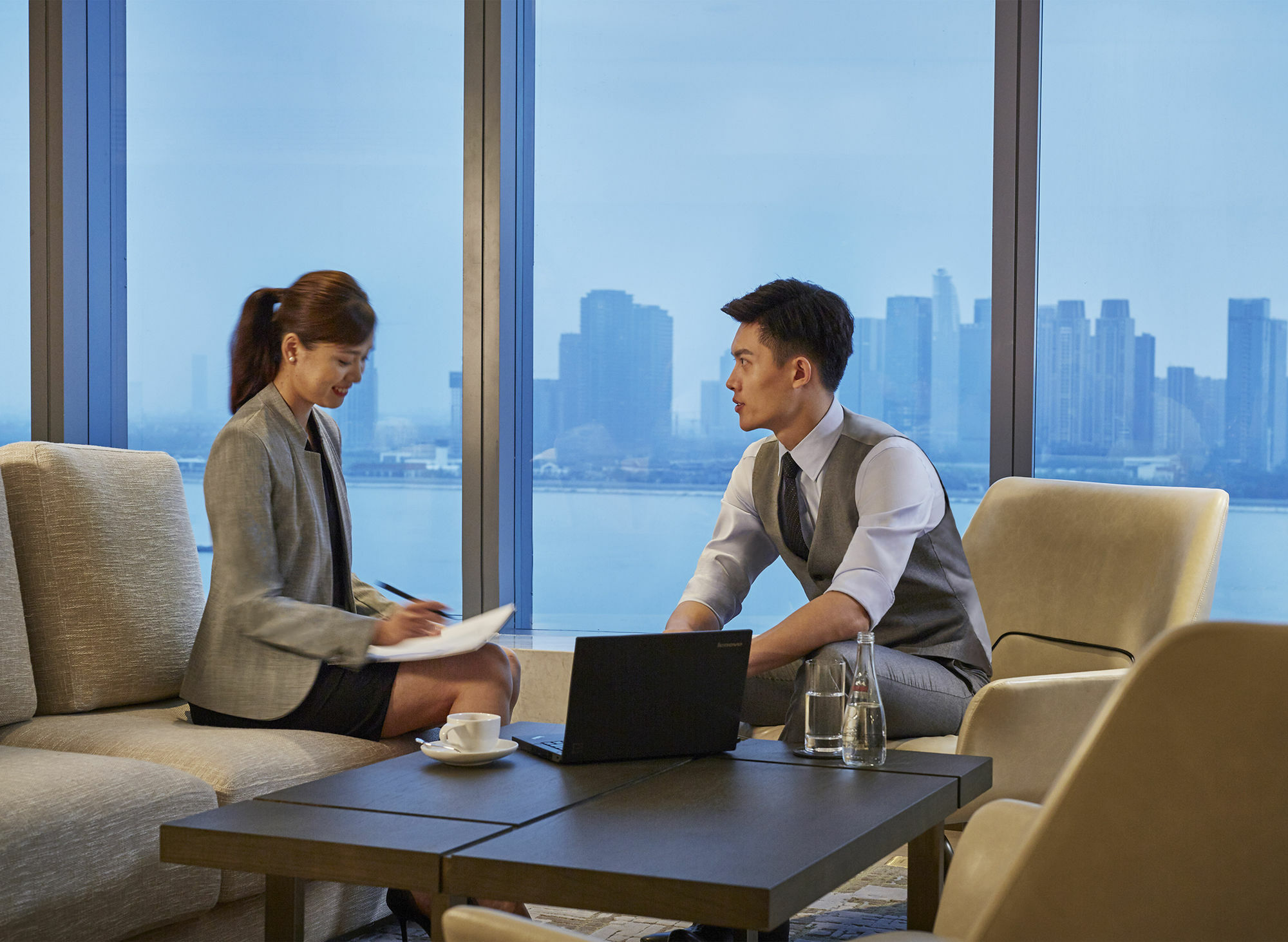 Hangzhou Marriott Hotel Qianjiang Dış mekan fotoğraf