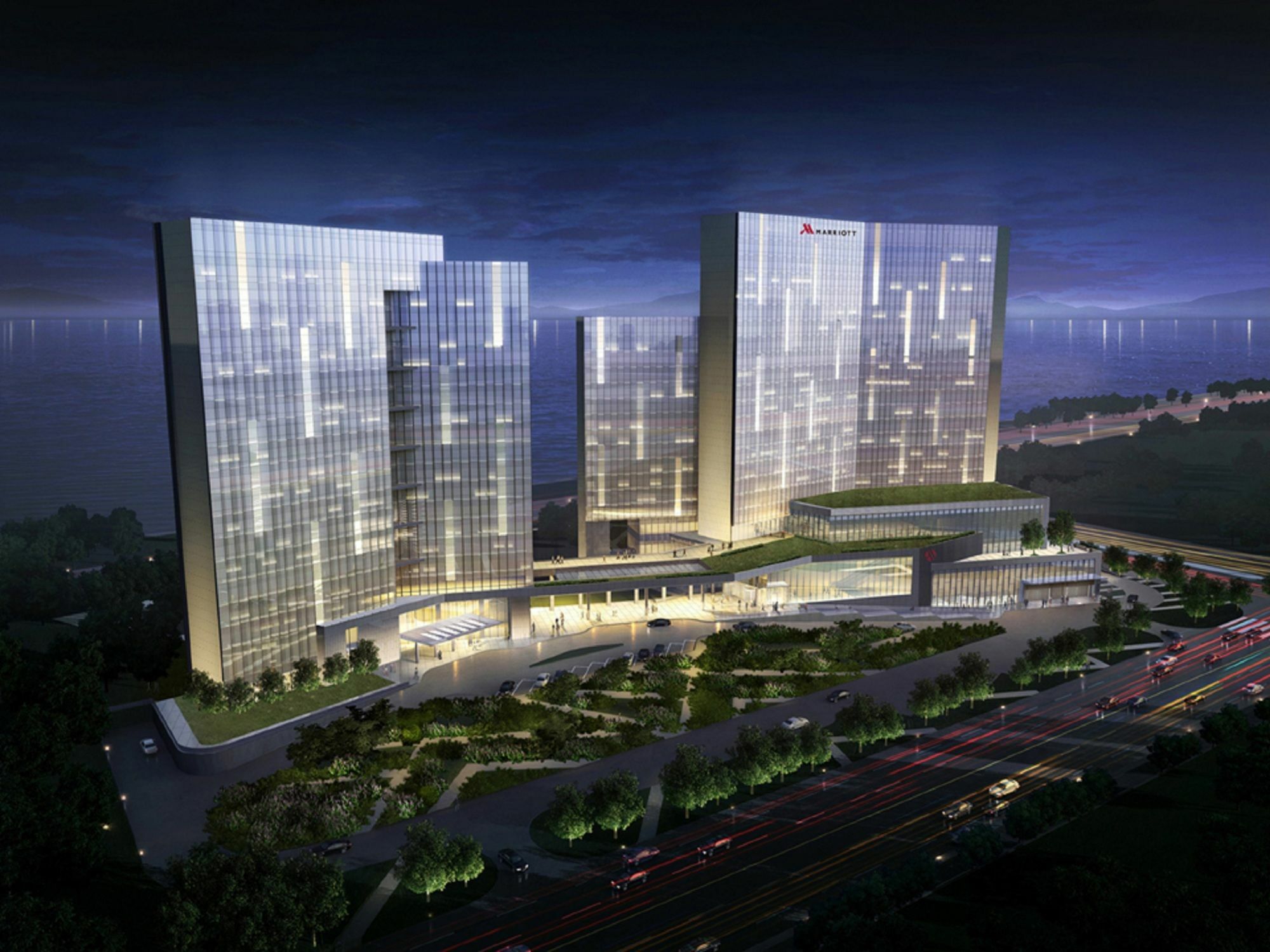 Hangzhou Marriott Hotel Qianjiang Dış mekan fotoğraf