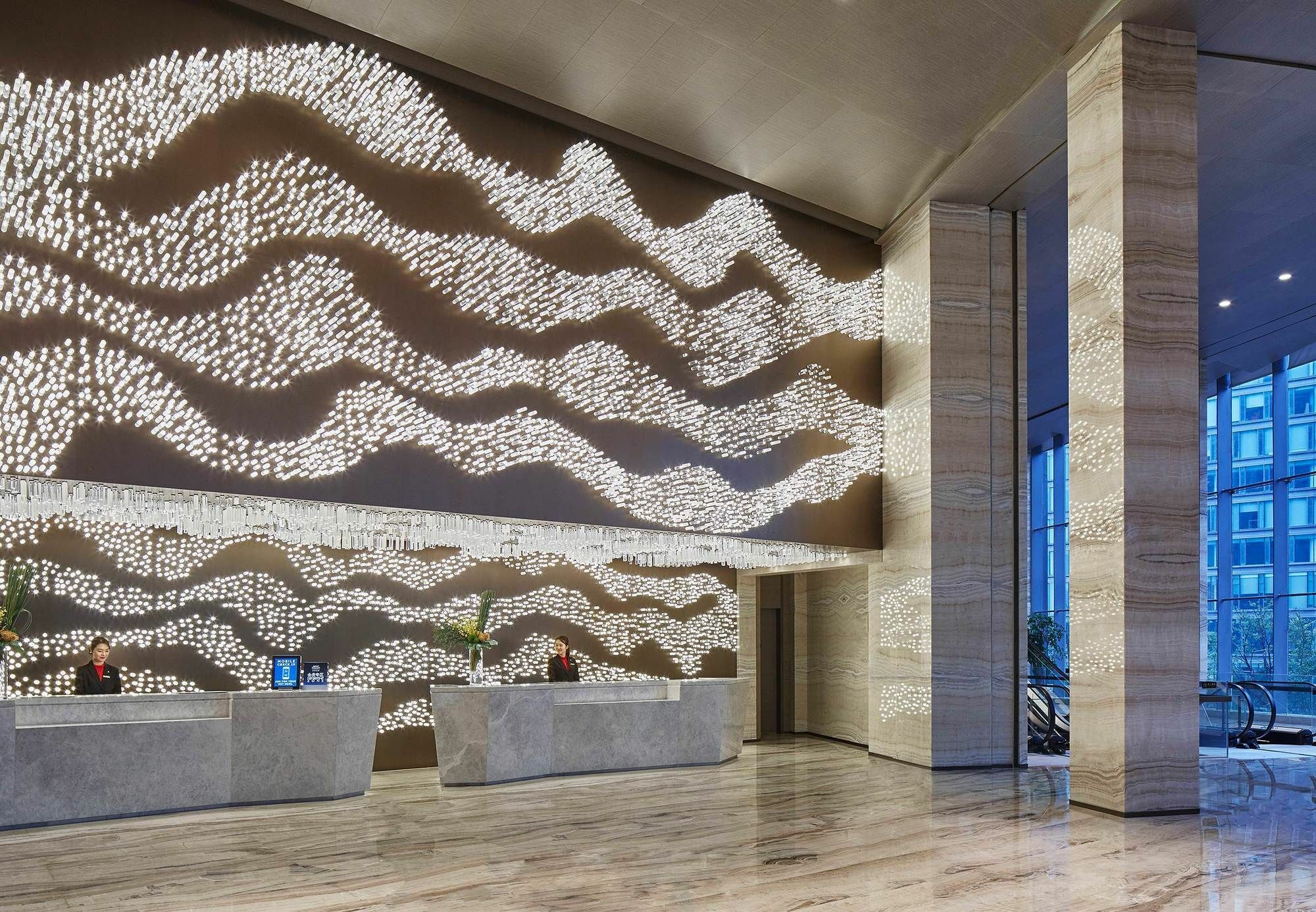 Hangzhou Marriott Hotel Qianjiang Dış mekan fotoğraf
